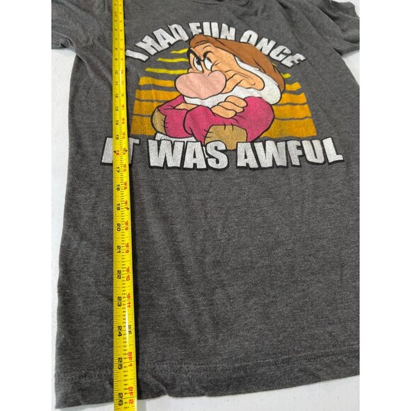 Disney Grumpy Dwarf T-Shirt Men's Size Small "I Had Fun Once It Was Awful" - Picture 5 of 6